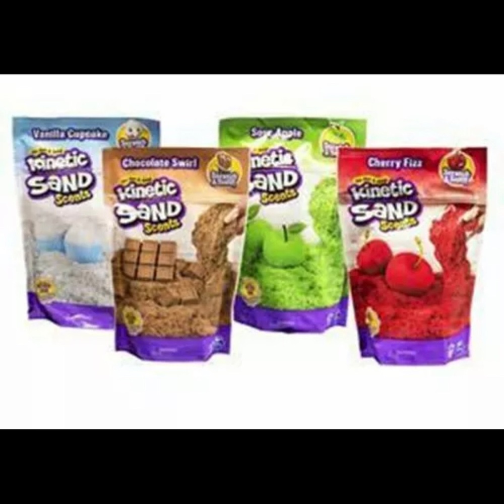 2 x 8 oz Scented Kinetic Sand Blue Razzle Berry